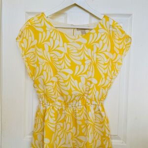 Banana Republic Women’s Vibrant Yellow 2-in-1 Layered Summer Top - Size S